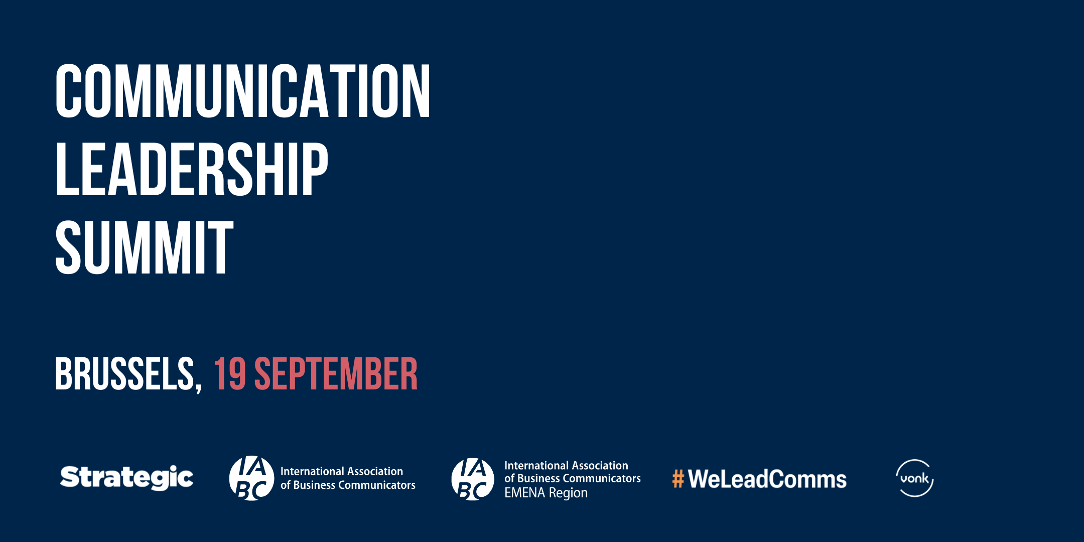 Invite to Communication Leadership Summit