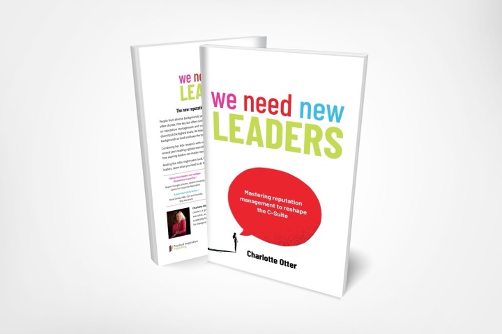 Back and front cover of We Need New Leaders by Charlotte Otter
