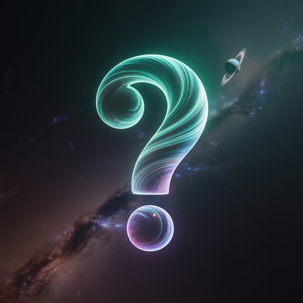 AI-generated image of a question mark