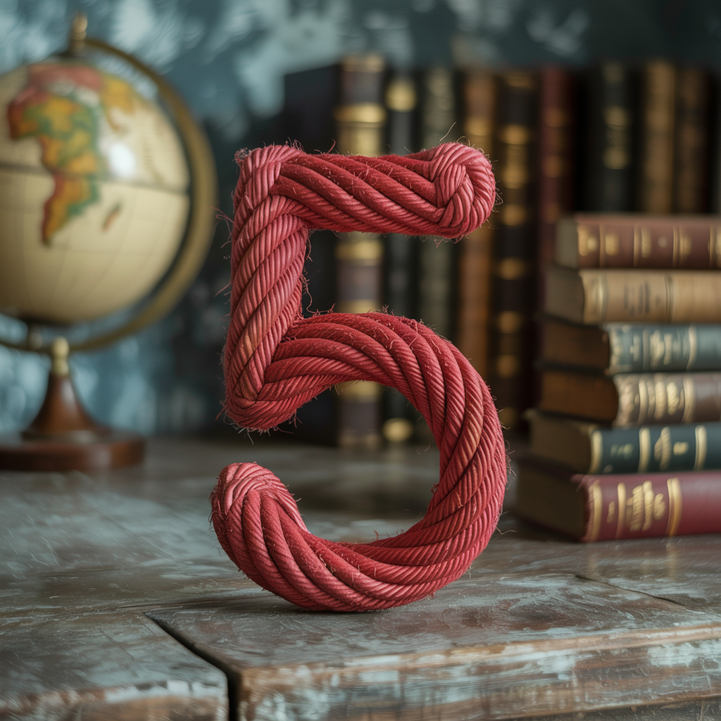 a red number five