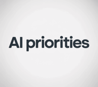 "AI Priorities" against a white background