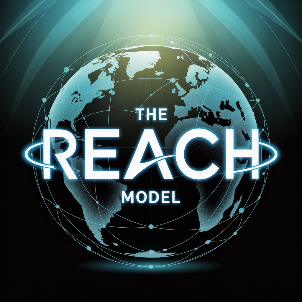 "The REACH Model" superimposed over a stylish modern globe design
